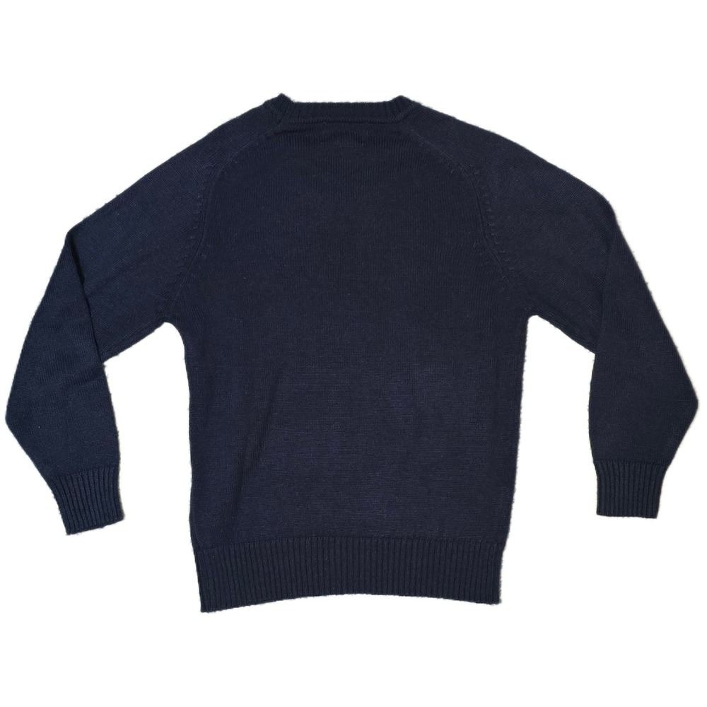 Essex Junction Mens Navy Blue Acrylic Crew Neck Long Sleeve Sweater Size S (AE) - Picture 2 of 5